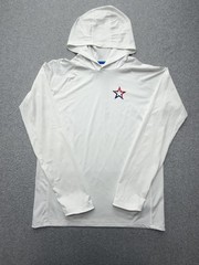 Vineyard Vines Shirt Mens XL White Performance Hooded Long Sleeve Star Graphic