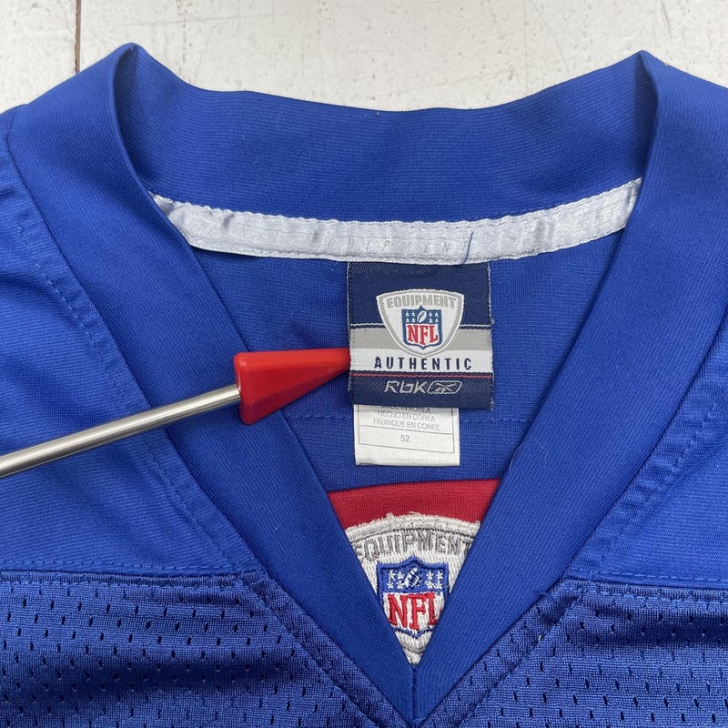 New York Giants Football Jersey Mens 52 Blue NFL Brandon Jacobs 27 Reebok RBK gallery