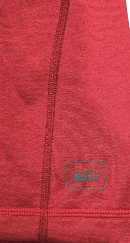REI Men's Cranberry Red Quarter Zip Pullover Athletic Long Sleeve Shirt. Medium gallery