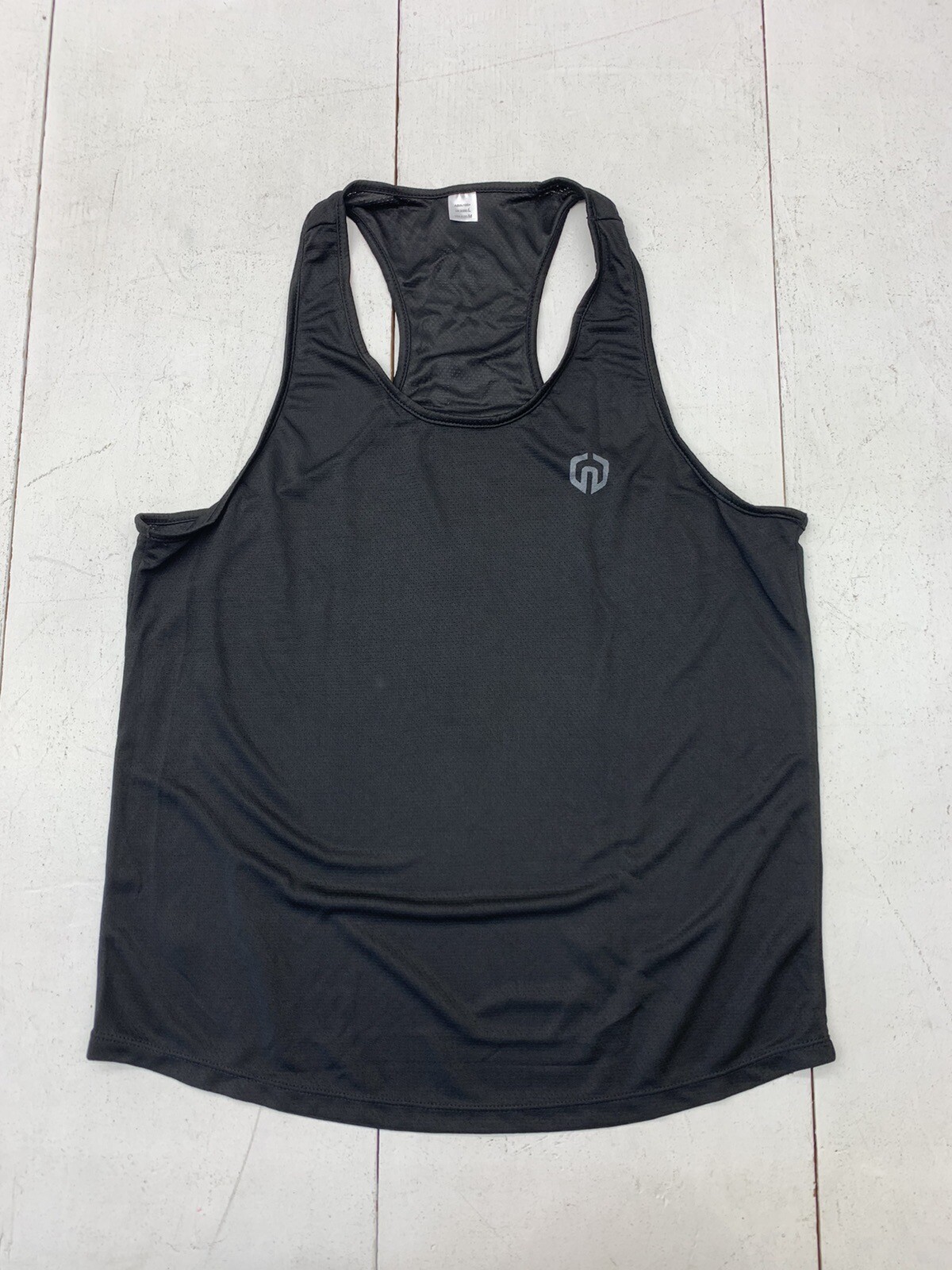 Neleus Mens Black Mesh Athletic Tank Size Medium gallery