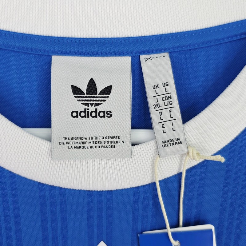 Adidas Men's Large Short Sleeve Adicolor Tee Blue IM9456 Trefoil Loose Fit NWT gallery