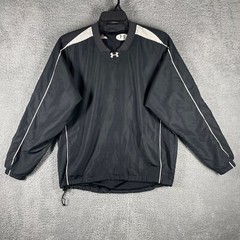 Under Armour Wind Shirt Men’s Small Black AllSeasonGear Athletic Baseball Cage