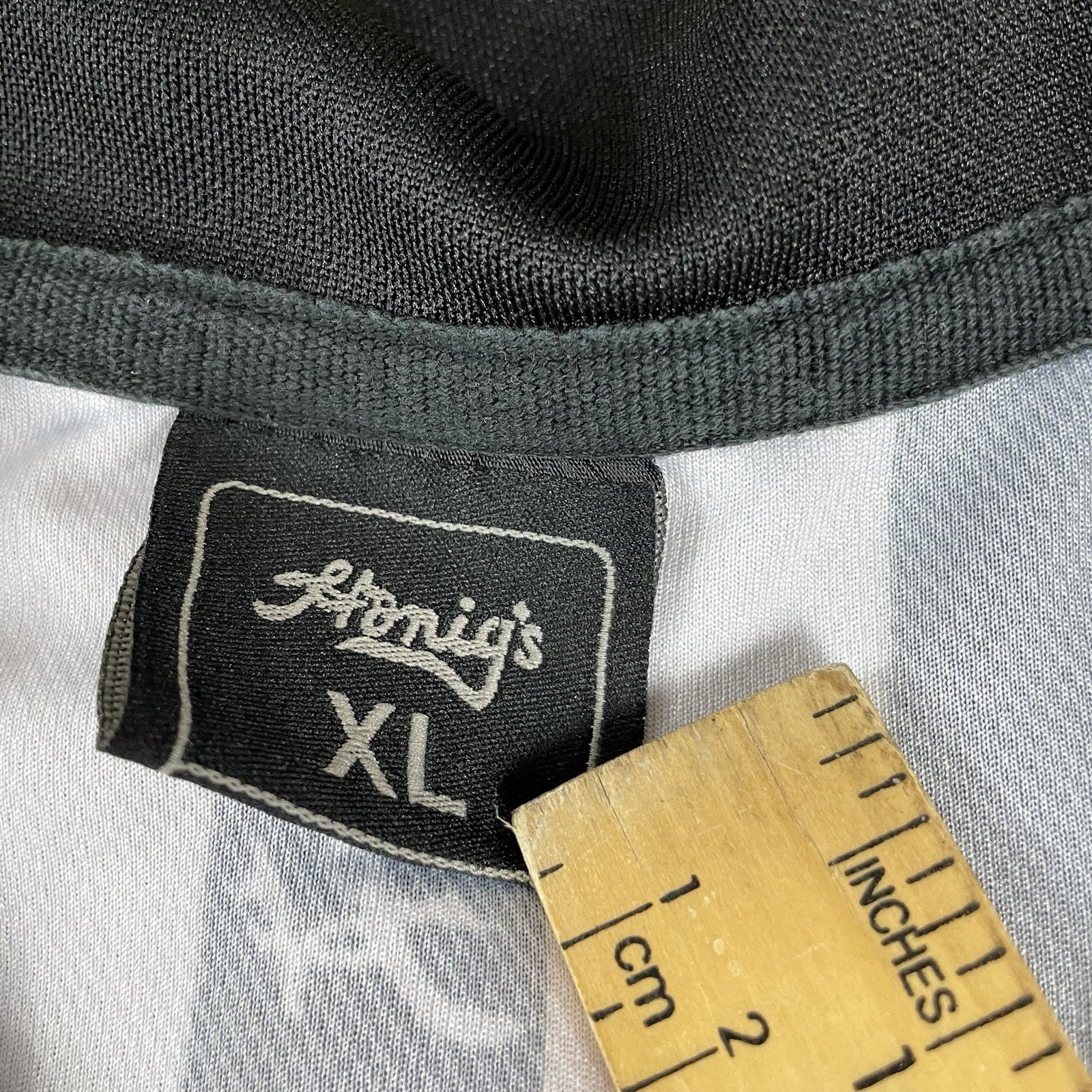 Honigs Referee Shirt Sideline Judge Vintage Striped Men Large Made in USA XL gallery