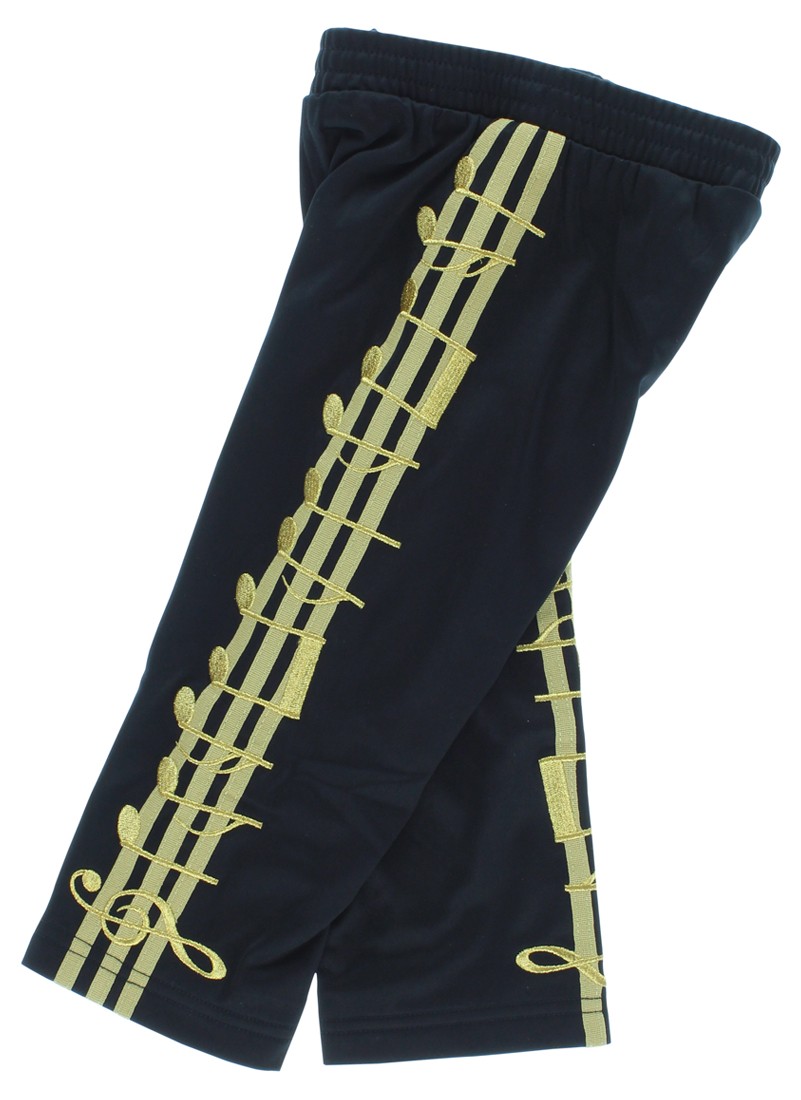 Adidas Baby Boys Jeremy Scott Music Note Track Suit Black 6M, Color: Black/Gold gallery