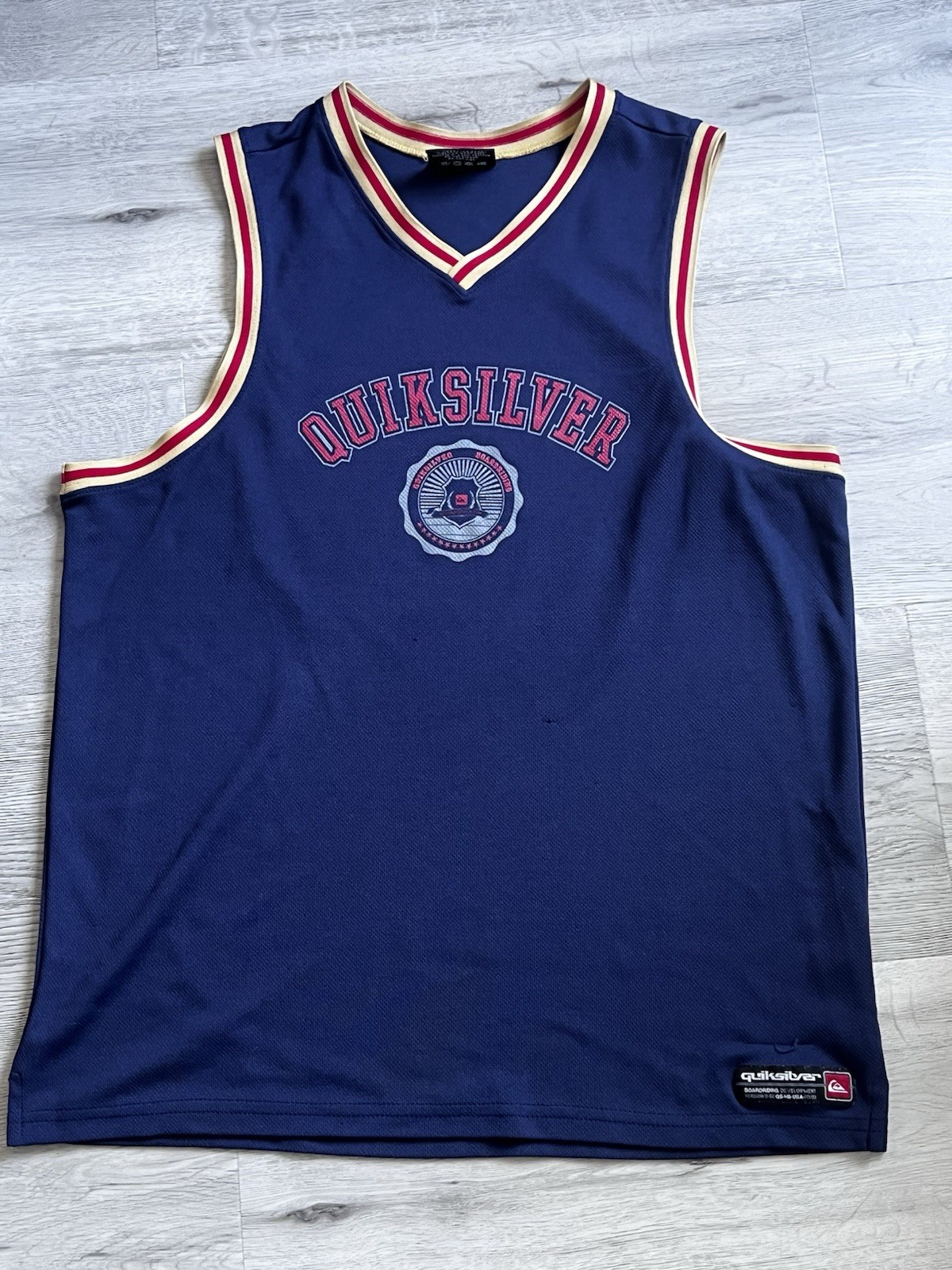 Quiksilver Men's L Basketball Jersey 90s Y2K Vintage, Made in USA gallery