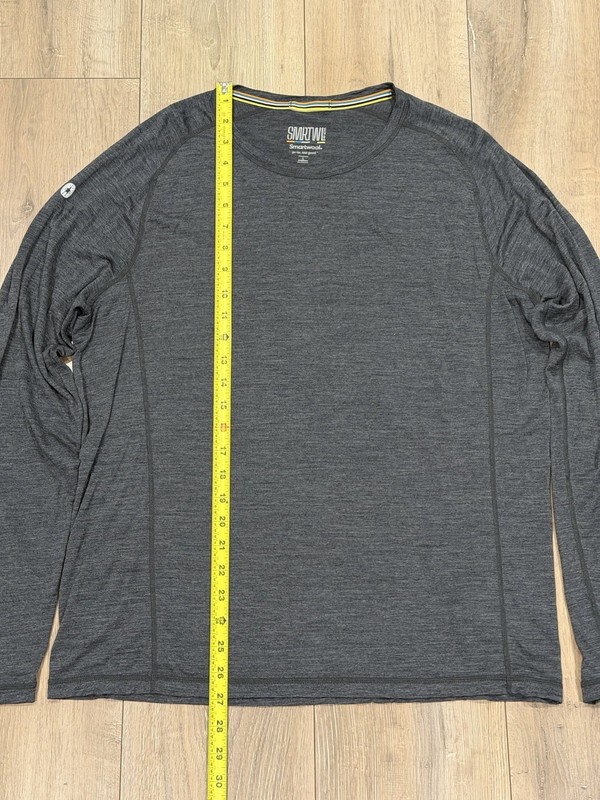 SMARTWOOL Men’s Active Wool Blend Long-Sleeve T-Shirt Large Gray gallery