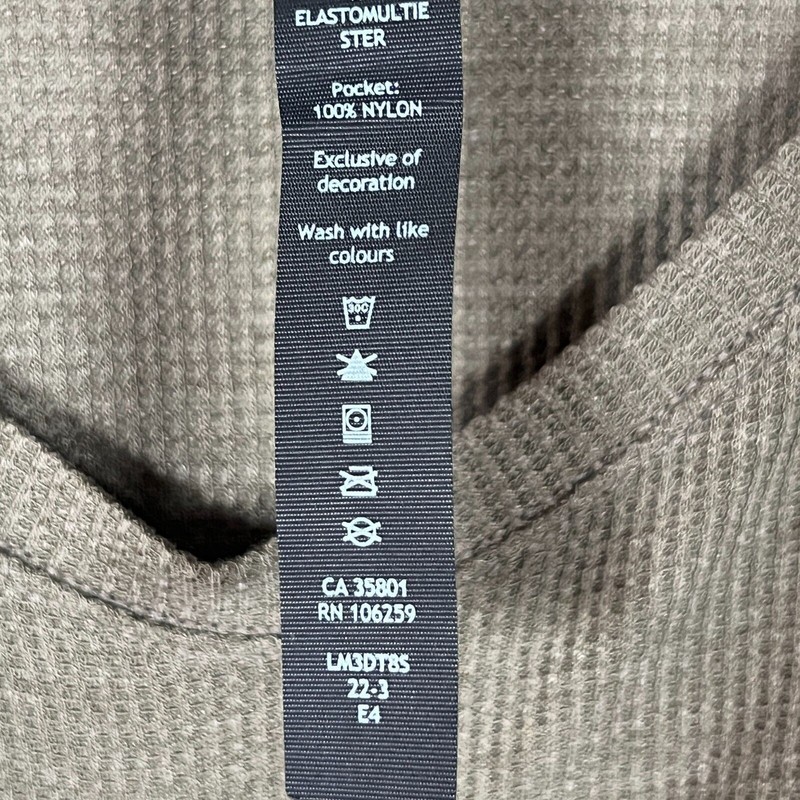 Lululemon Ventilated Hiking Shirt XL Waffle Knit Mesh Zipper Pocket Thumb Holes gallery
