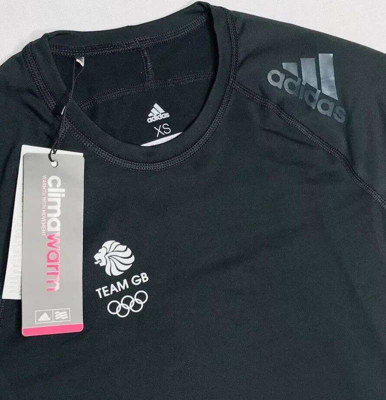 TEAM GB GYM SHIRT ADIDAS GOLF TOP BLACK RUN HIKE MEN WOMEN XS S M L XL 2XL 3XL gallery