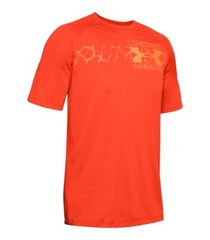 Under Armour Heat Gear Loose Polyester Shirt Orange Various Sizes New