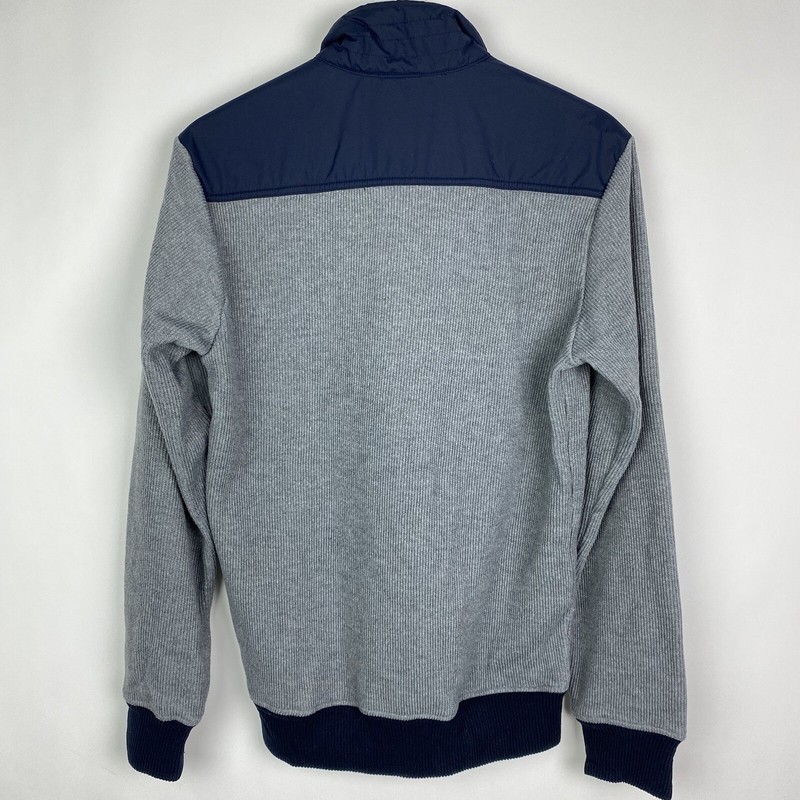 DECATHLON Tribord 100 Sailing Pullover Sweater Mens XS Water Repellent Gray Navy gallery