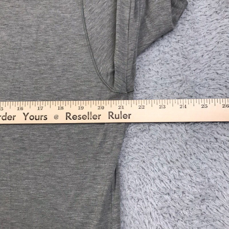 Lululemon Henley Shirt Mens L Heather Gray Long Sleeve Casual Performance gallery