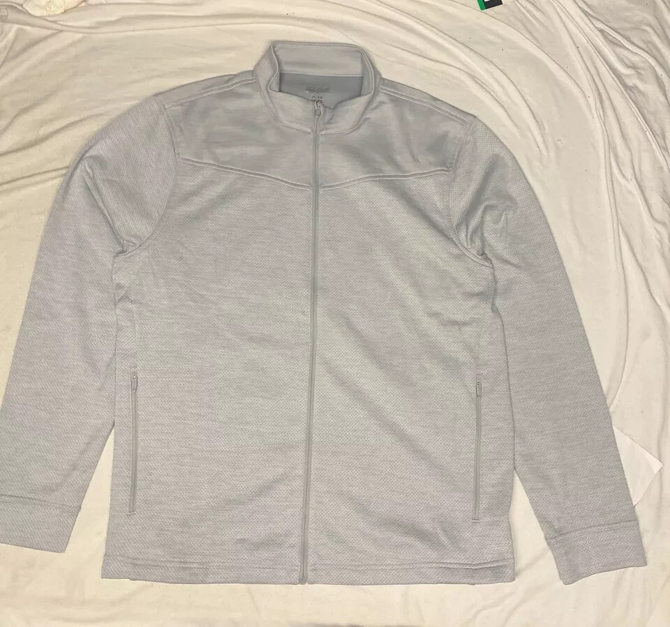 Greg Norman Men’s Full Zip Fleece Sweater Jacket Textured | I11 gallery