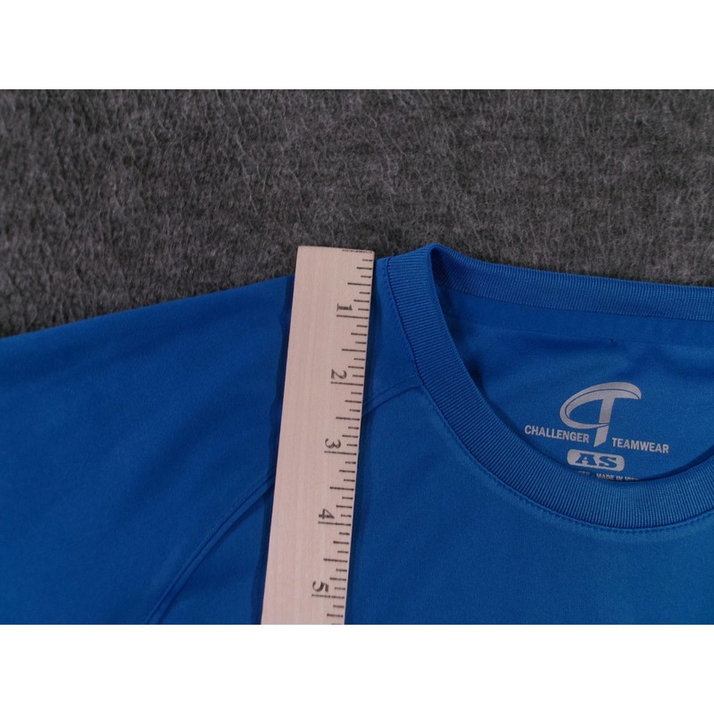 LAYSA Shirt Men Small Blue Lewiston Auburn Youth Soccer Maine Moisture Wicking gallery