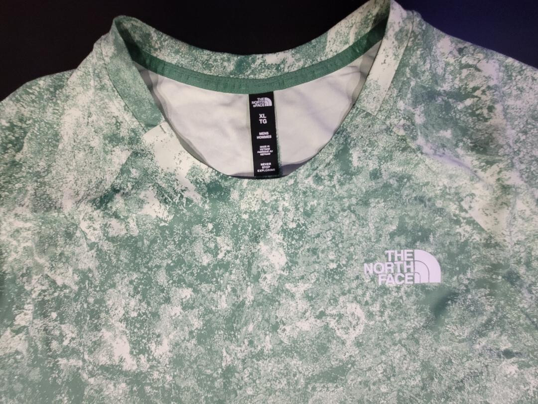 The North Face - Men’s Green Big Pine S/Sleeve Marble Print Slim Fit Shirt Sz XL gallery