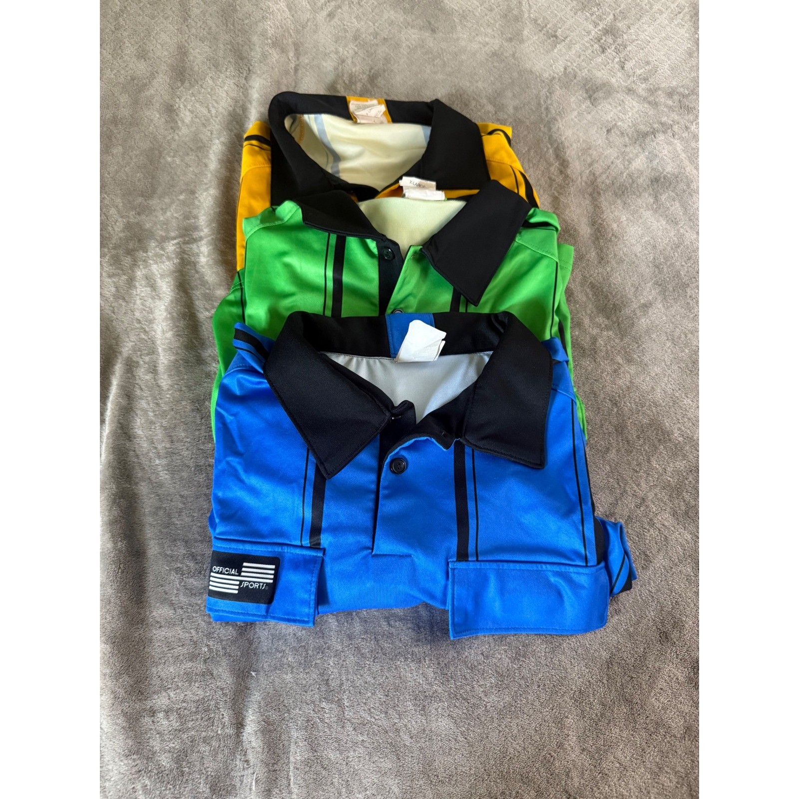Official Sports US Soccer Federation Referee Jersey Bundle XL Yellow Blue Green gallery