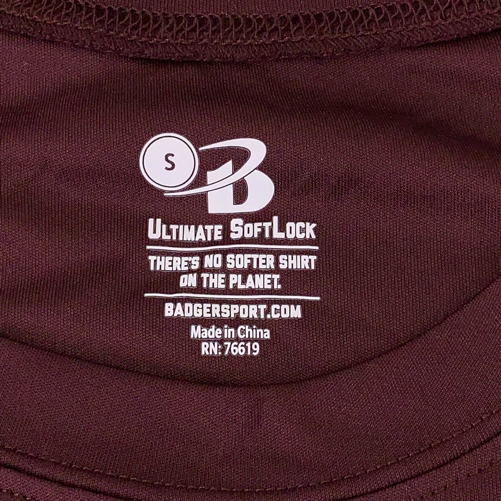 Lot of 3 Badger Sport Adult Size Small Maroon Short Sleeve Performance T-Shirts gallery