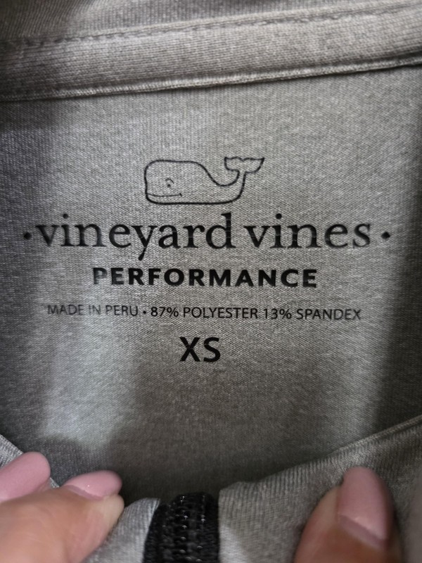 Vineyard Vines Pullover Mens XS Gray Performance 1/4 Zip Long Sleeve Active Top gallery