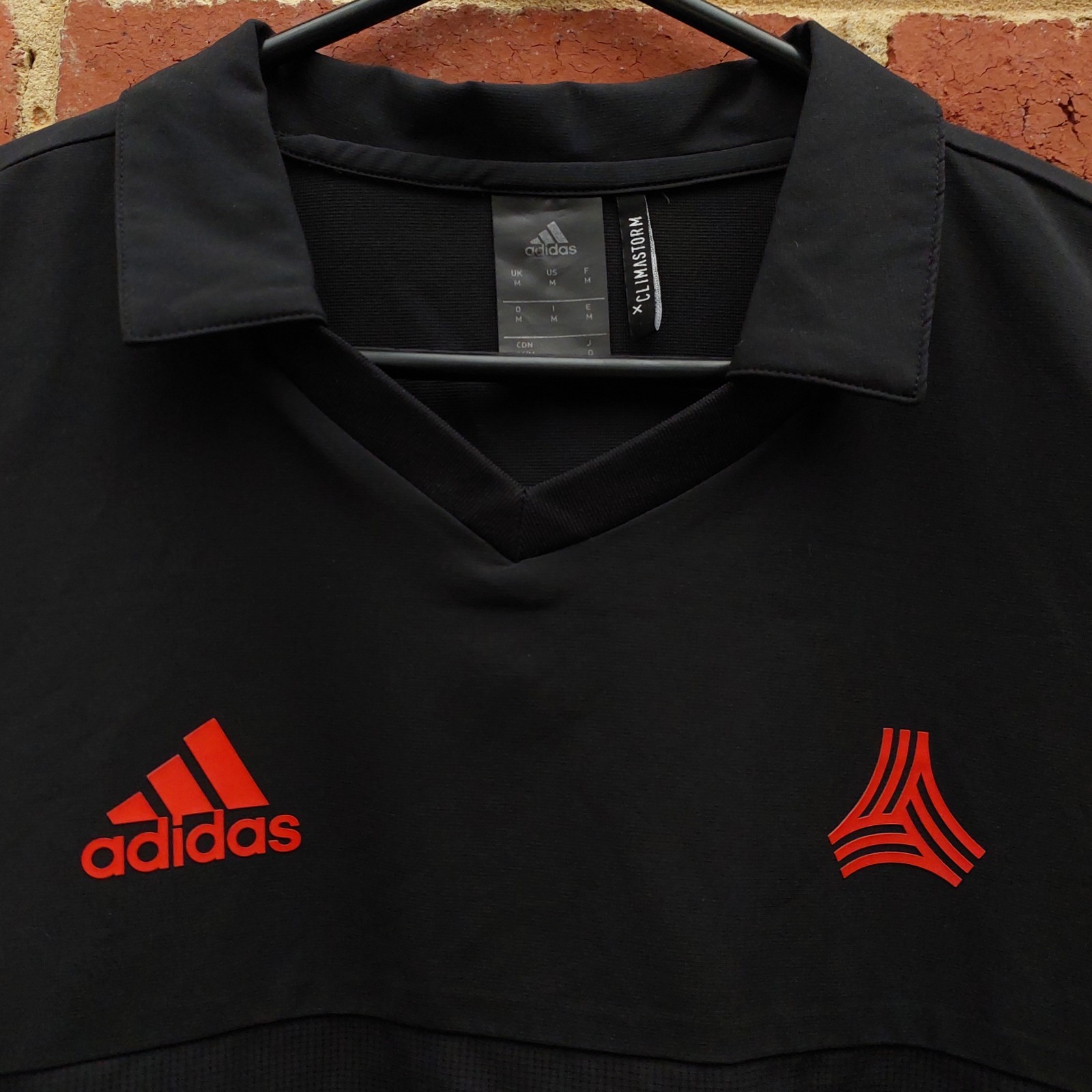 ADIDAS SAMPLE ClimaStorm Soccer Football TAN Woven Training Shirt - Size Medium gallery