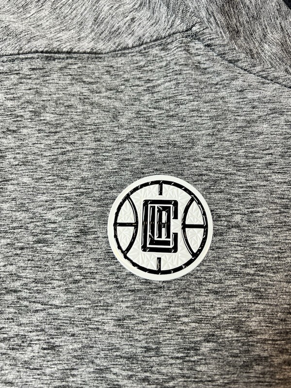 Nike LA Clippers Coaches Zip Pullover Athletic L/S Top Gray Men's Large gallery