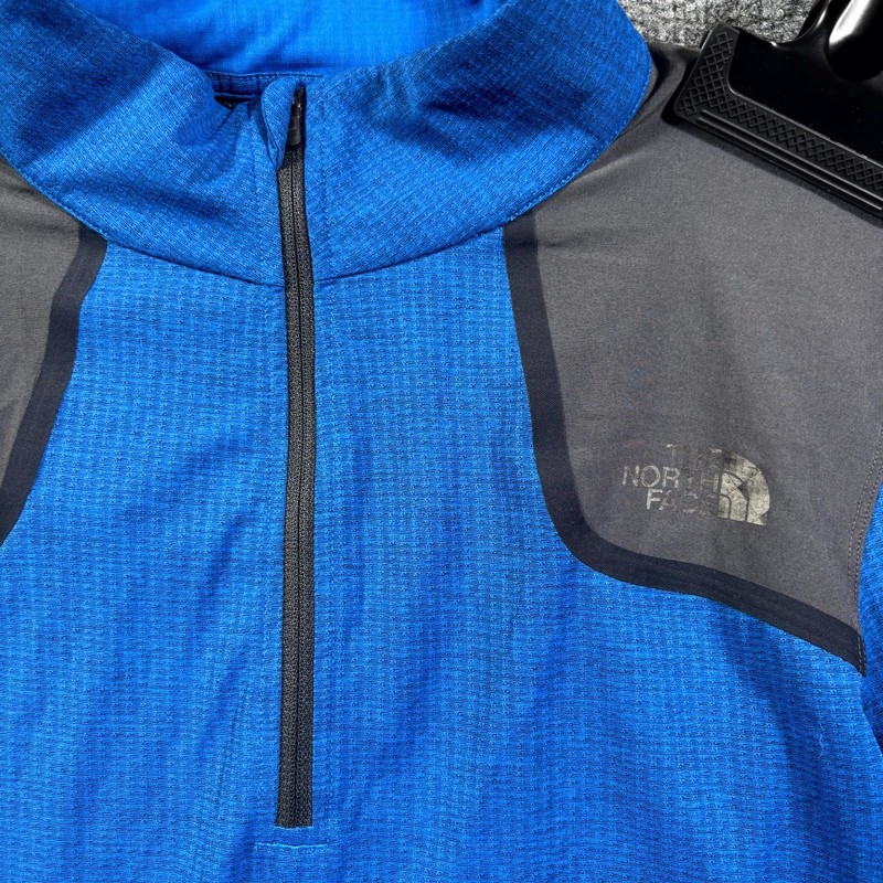 The North Face FlashDry Golf Shirt Men's S Blue Polyester Athletic Quarter-Zip gallery