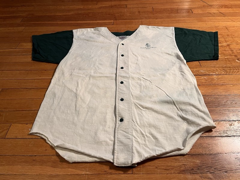 VINTAGE Four Seasons Hotel Boston Baseball Jersey Men’s XL White 90s gallery