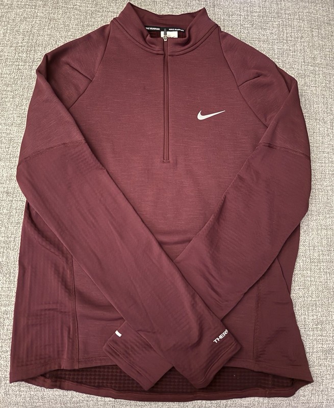 Nike Element Repel Therma-FIT 1/2 Zip Running Top Maroon Men’s M gallery