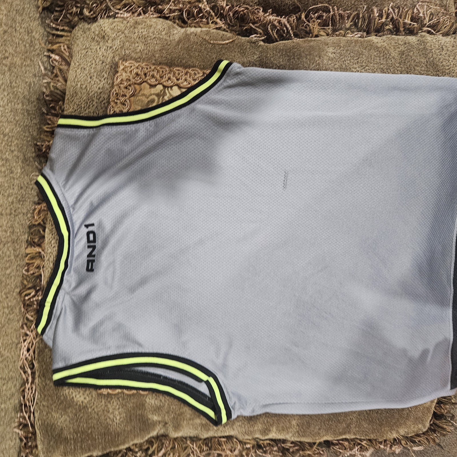 AND1 Reversible Breathable Mesh Basketball Jersey Tank BOY's 14/16 XL Gray gallery