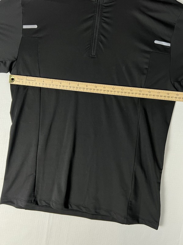 Men's Size Large Black Athletic Half-Zip Pullover - Quick Dry Performance Shirt gallery
