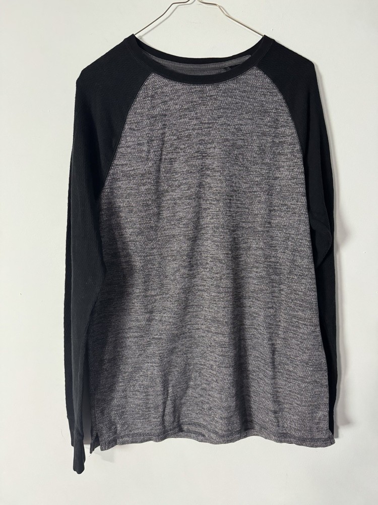 Urban Pipeline Baselayer Long John Shirt Men Large Gray Contrast Sleeve Outdoor