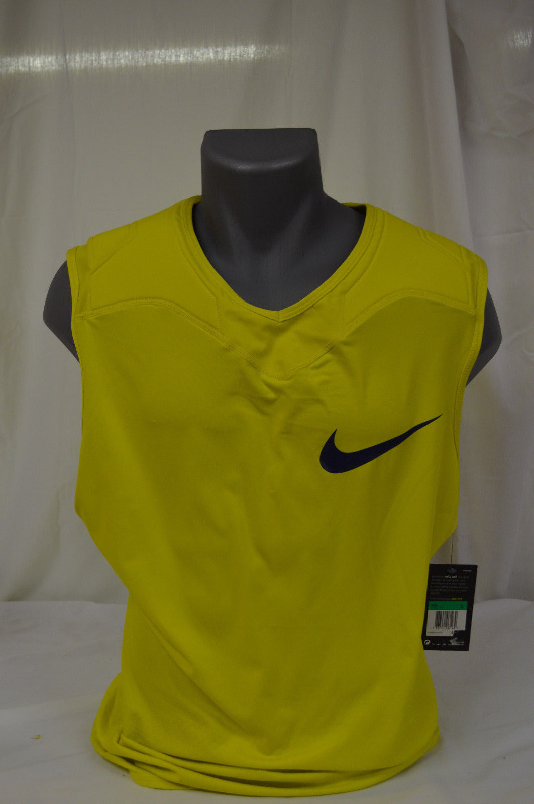 New NIKE VAPOR SPEED FOOTBALL TOP 833527 358 Men's XL ELECTRO LIME Pro Shirt NWT gallery