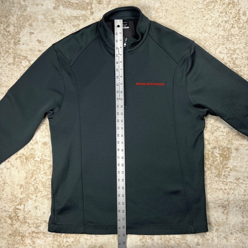 Nike Golf Men’s 3/4 Zip Pullover Quarter Zip w/ISS Logo Dark Gray (Medium) NWOT gallery