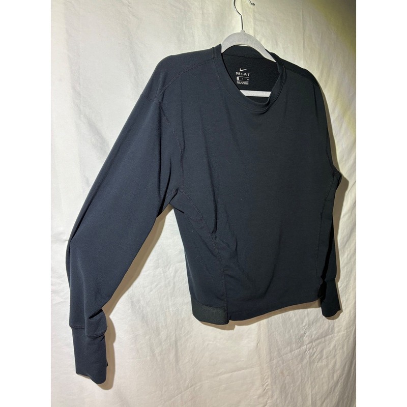 Nike Dri-FIT Just Do It Black Long Sleeve Training Top 904282-010 Mens Small gallery