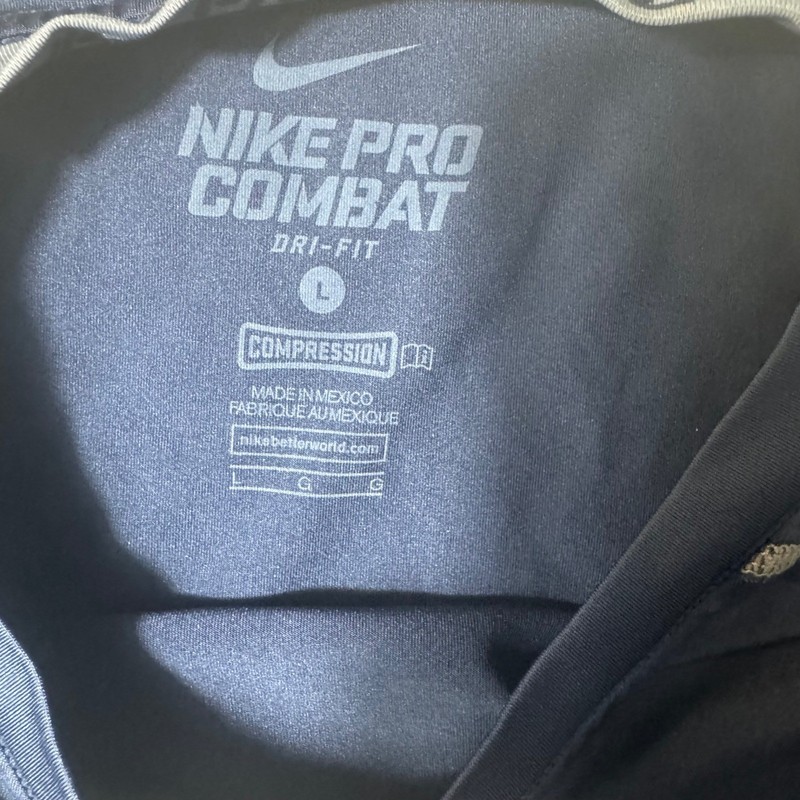 Nike Pro Combat Air Force AF Prep Compression Shirt Mens Large Navy Blue Dri-FIT gallery
