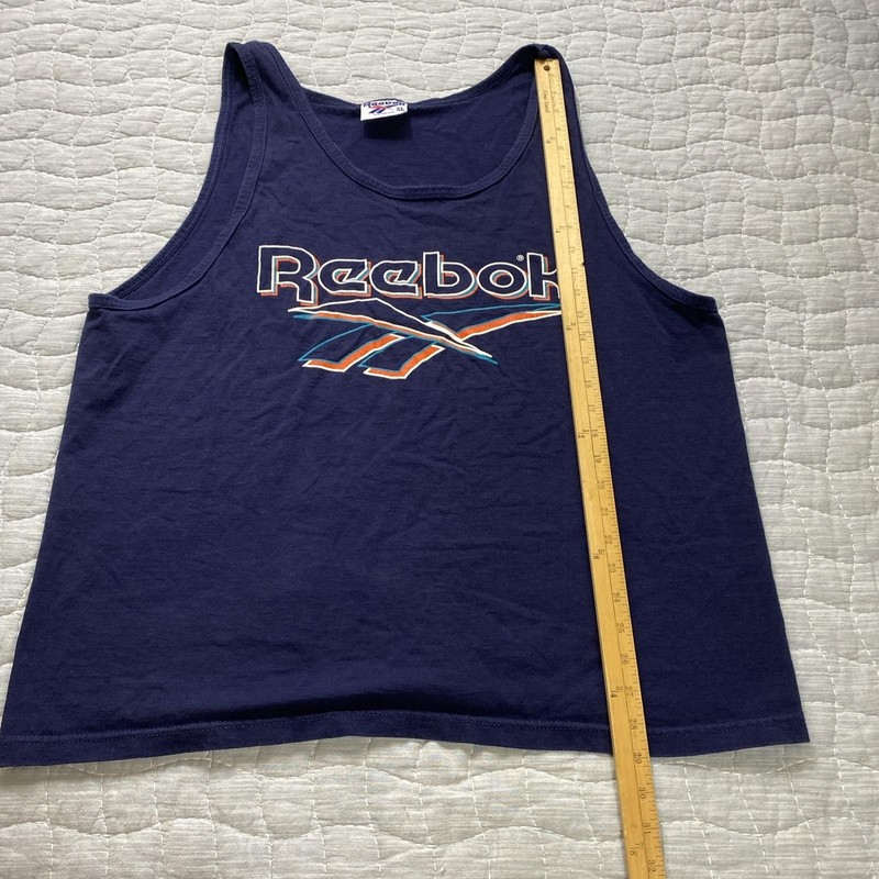 Reebok Tank Top Shirt Mens XL Athletic Gym Sports Sleeveless 90s Retro Vintag gallery