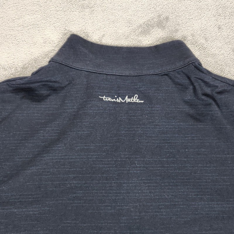 TravisMathew Pullover Mens Medium Blue 1/4 Zip Golf T3 60 Performance Stretch gallery