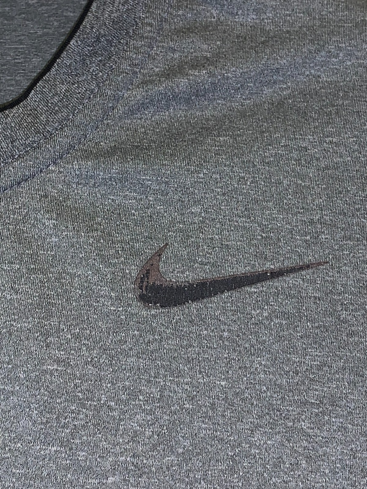 NIKE PRO COMBAT DRI-FIT SHIRT SIZE L GRAY CHEST IS 21" LENGTH IS 28" gallery