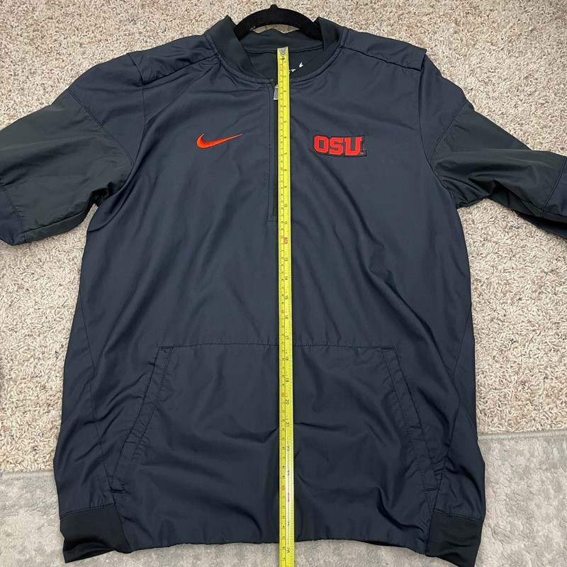 Nike Storm Fit Pullover S OU Oklahoma State Sooners Black 1/4 Quarter Zip gallery