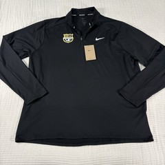 Nike Running DriFit Elements 1/2 Zip Pullover Mens XL Black Active Topsail Logo