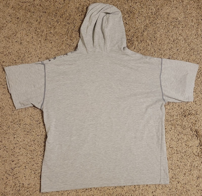 VTG 80s Nike Men's XL Gray Hoodie T-Shirt Short Sleeve Streetwear SB gallery