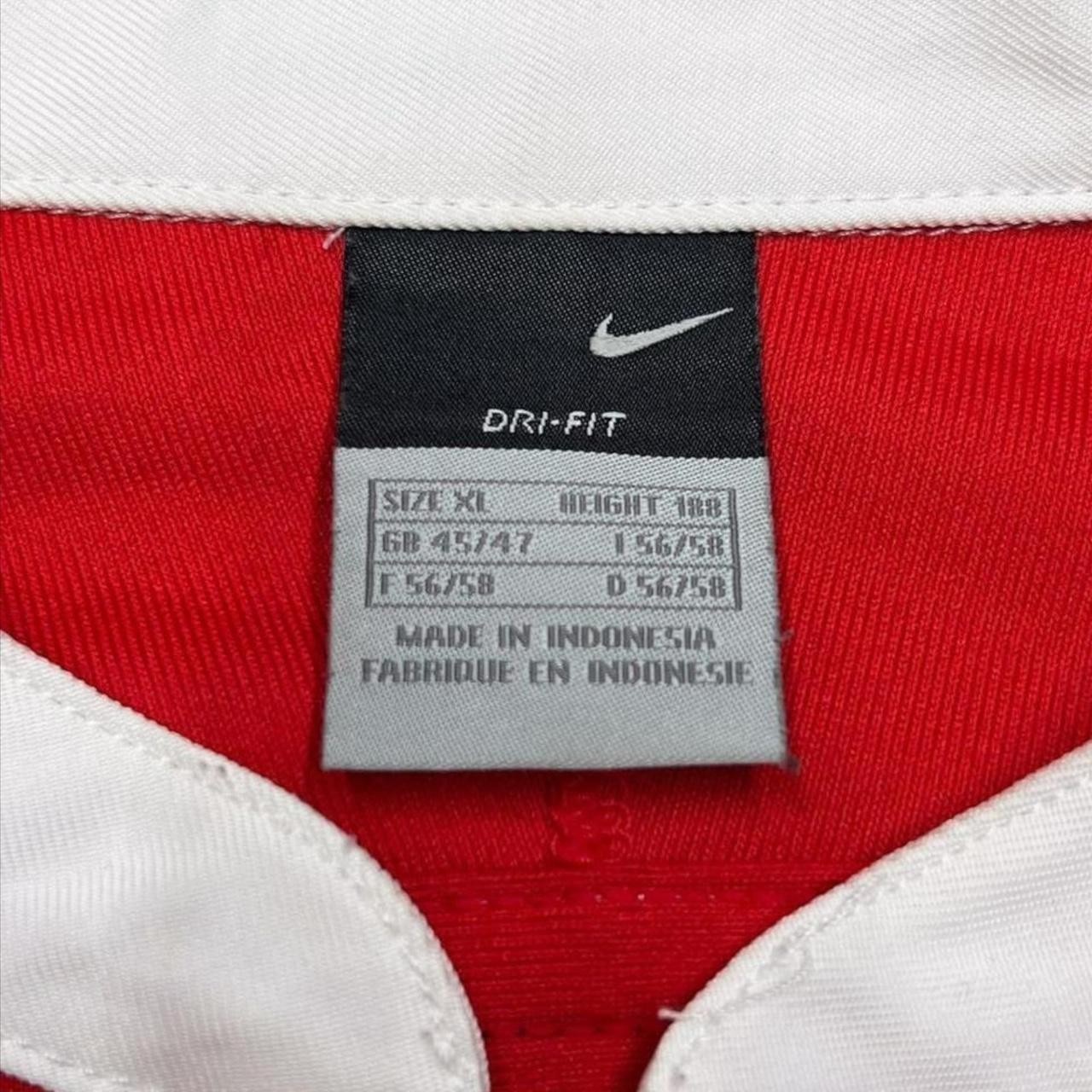 Nike Dri-Fit Embroidered Mini Swoosh Logo Polyester Sports Rugby Jersey Shirt XL gallery