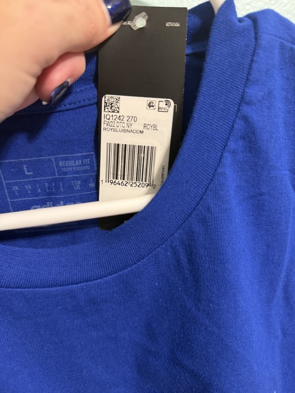 Adidas Next Wave T-Shirt Mens Short Sleeve Crewneck Blue Sz Large NWT gallery