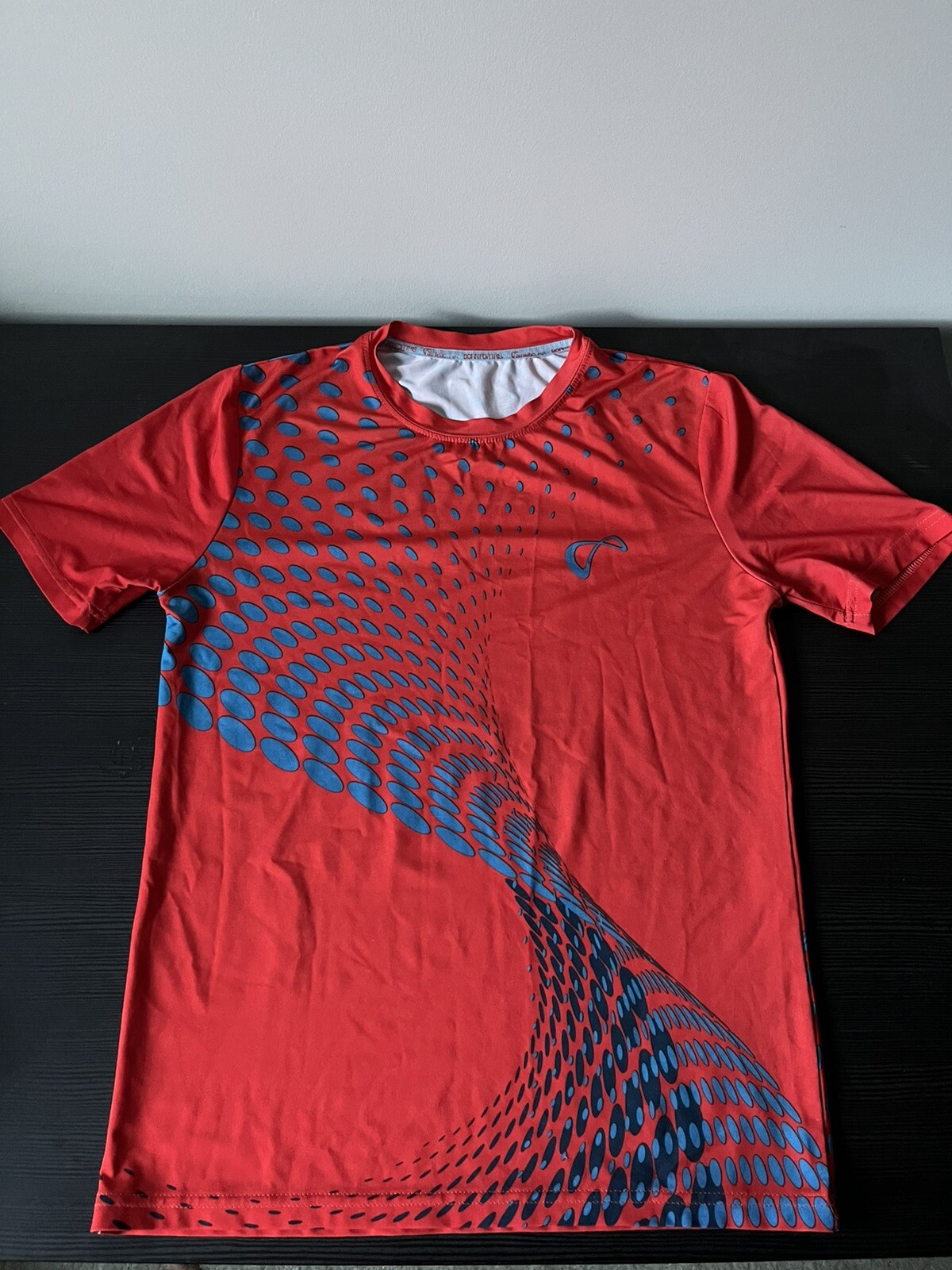 Athletic DNA Performance Crew/Match Tee Red Orange/Blue Boy's Large gallery