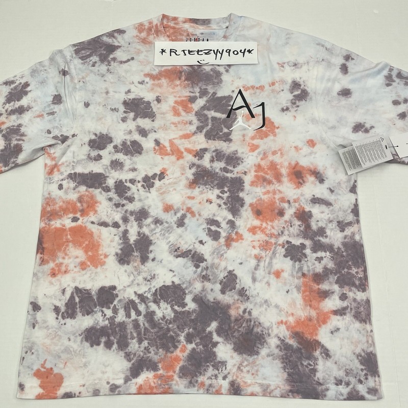 $50 Mens Size M Nike Jordan Sport DNA 1985 Tie Dye Graphic Tee Shirt DM1454-501 gallery