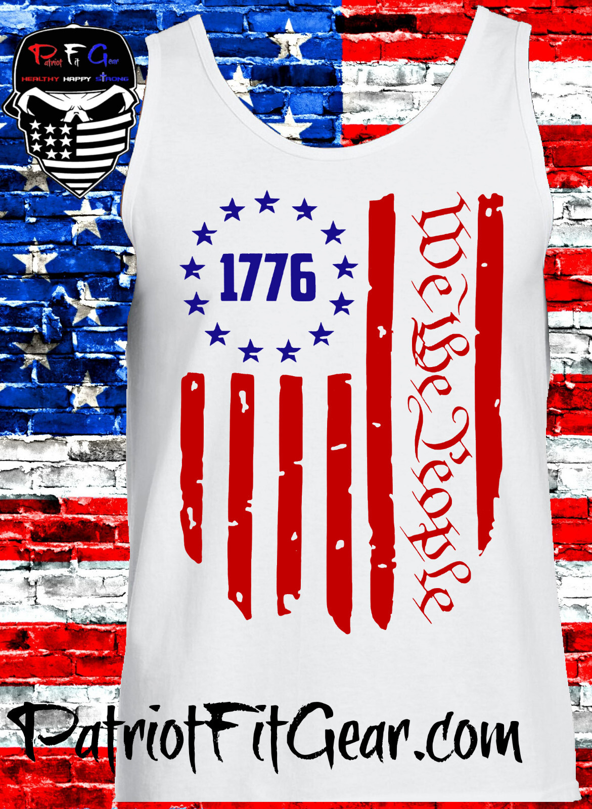 Tank Top,We The People,1776,Faith Family Freedom,Dont Tread On Me,Red White Blue gallery
