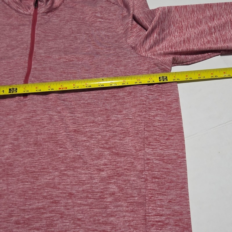 GRAHAM LUXE Men's 1/4 Zip Mock Neck Pullover Red Solid Long Sleeve Activewear XL gallery