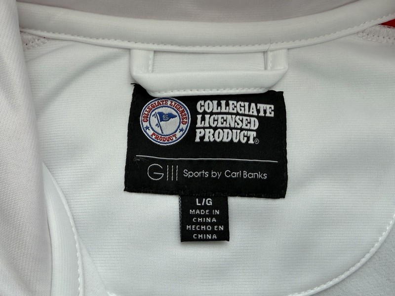G-III Ohio State Buckeyes Jacket OSU Full Zip White Red Men's Size Large NEW gallery