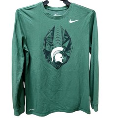 Nike Michigan State Spartans Dri-FIT Long Sleeve T-Shirt Mens