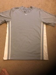 Nike Men’s Dri Fit Athletic Gray / White Shirt Medium RN 56323 CA 05553