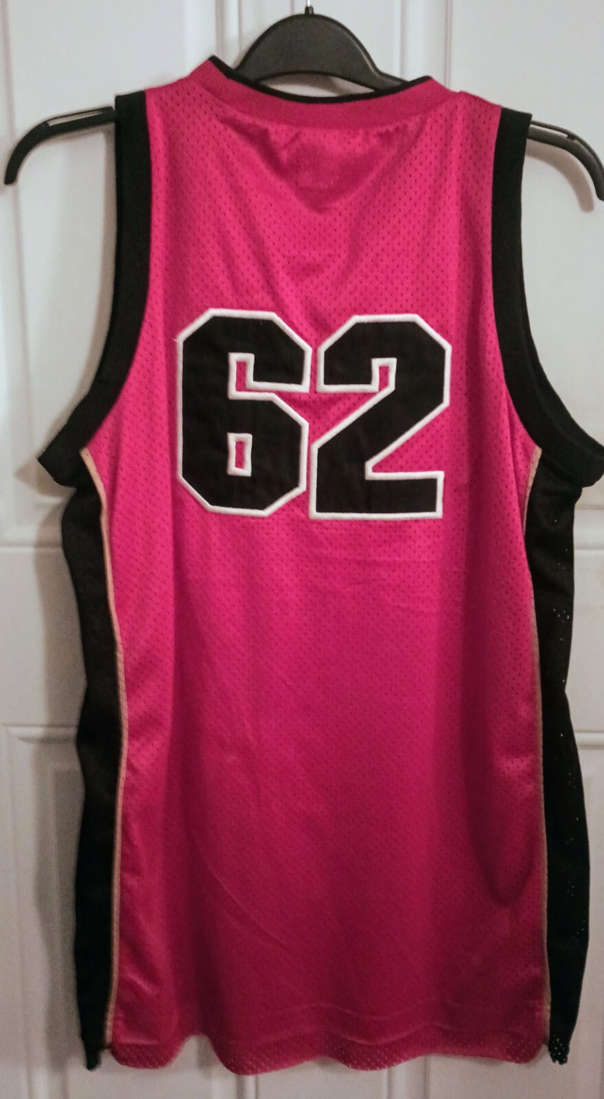 Bacardi 62 Men’s Black Red Polyester Netted Basketball Jersey Size XL gallery