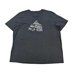 Adidas Men’s Shoe Truck T Shirt XLarge Black White Graphic Print Tee Fun Hip